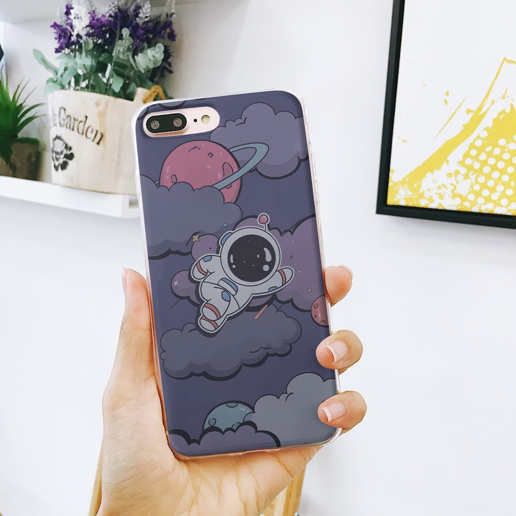 Softcase custom case astronot for all type hp / Custom case for iphone samsung xiaomi etc
