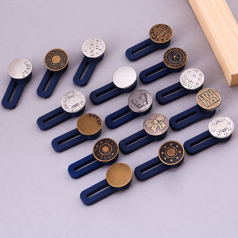 Ikat Pinggang Elastis Tanpa Paku Dengan Gesper Bulat Bahan Logam Gaya Vintage