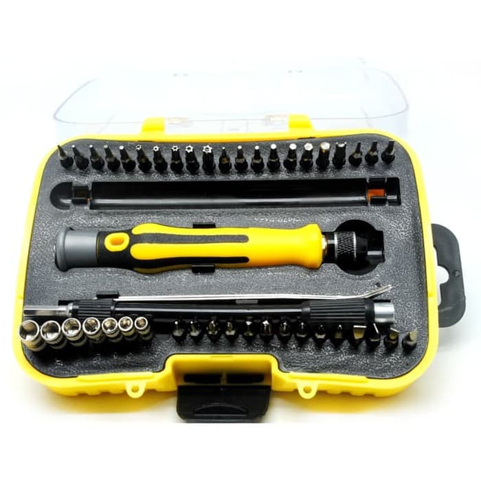 Obeng Set Reparasi 45 in 1 Tool Kit Plus Pinset dan Box