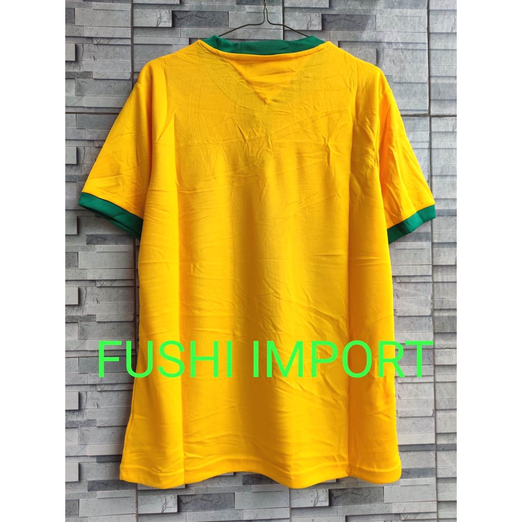 RETRO | Jersey Baju Bola Brasil Home 1970 Grade Ori