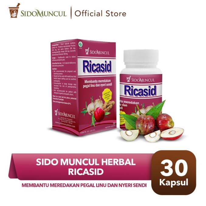 

Sale Sido Muncul Ricasid 30'k Herbal - Turunkan Asam Urat Nyeri Sendi /OBAT HERBAL ASAM URAT/OBAT HERBAL PELANGSING/OBAT HERBAL KOLESTEROL/OBAT HERBAL DIABETES