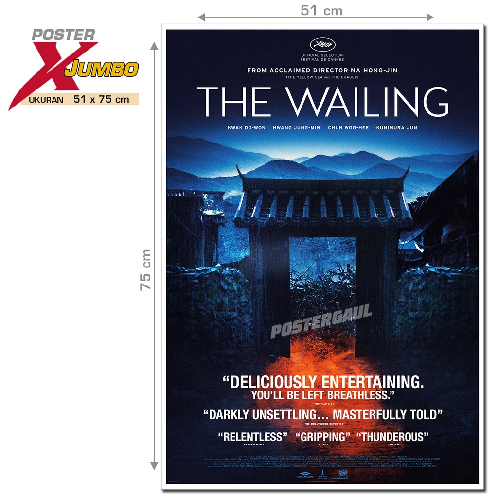 Poster XJumbo REPRODUKSI POSTER FILM: THE WAILING #XJFJP148 - ukuran 51 x 75 cm