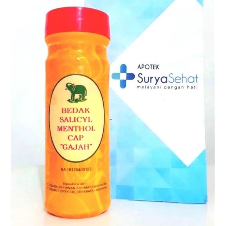 Bedak Salicyl Menthol Cap Gajah 100gram