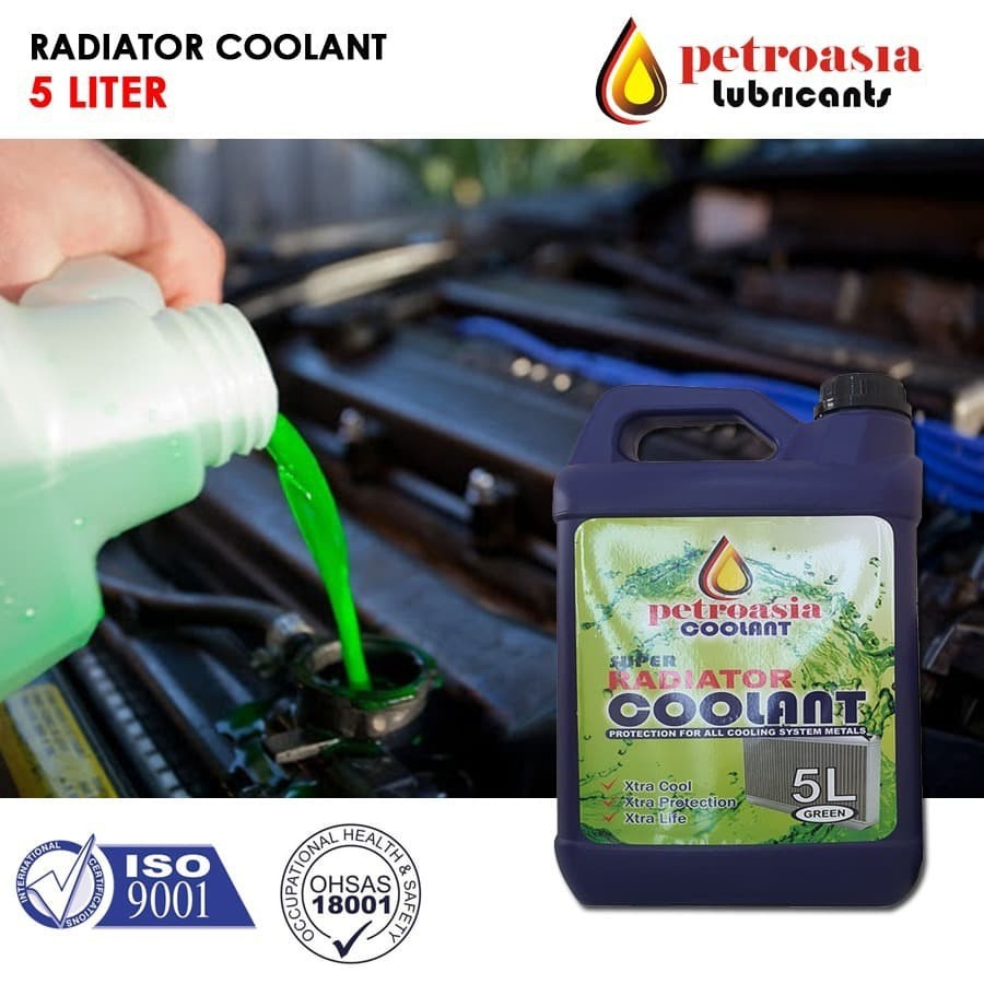 Air Raditor Mobil 5 LITER Anti Karat / Radiator Coolant PETROASIA 5L