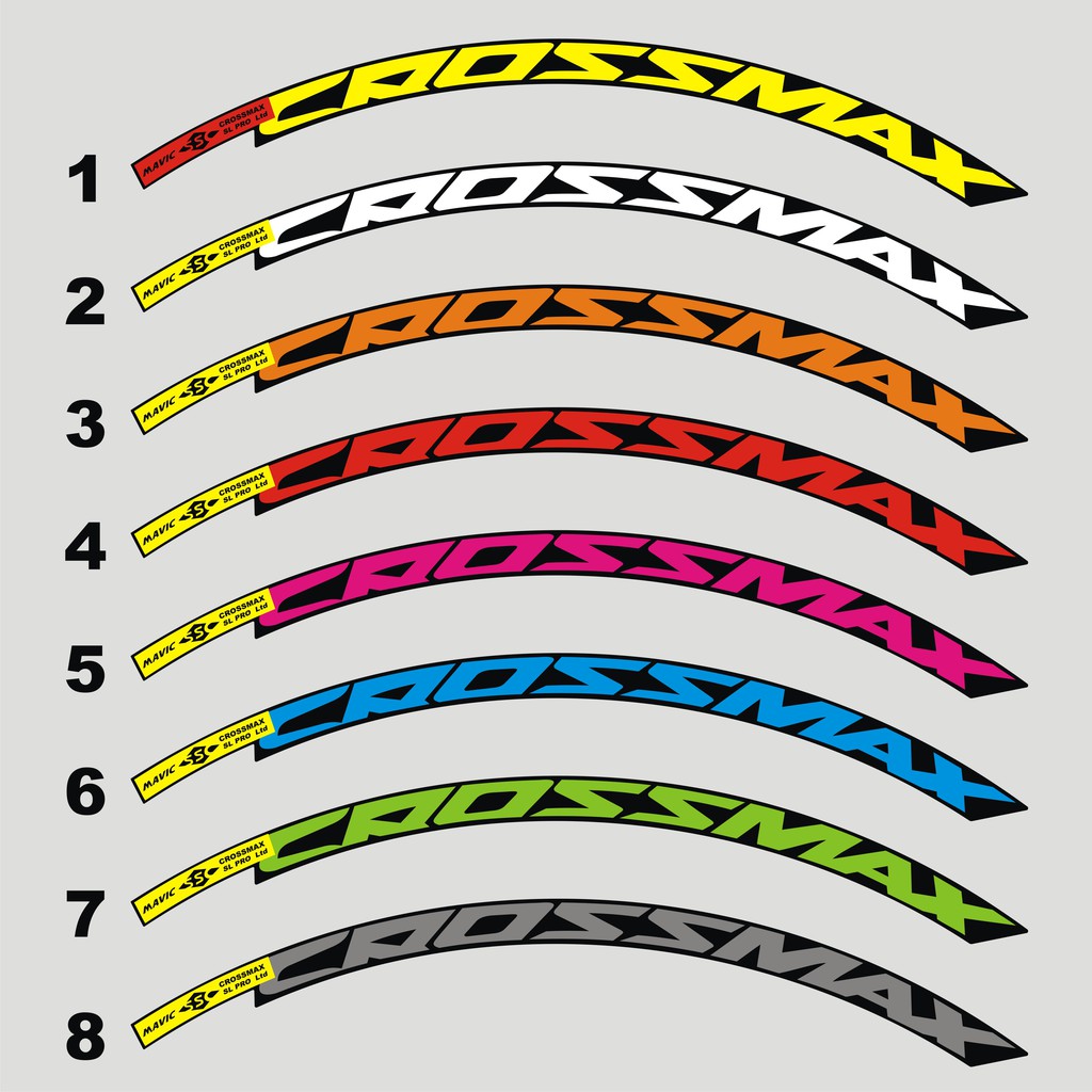 [SEPEDA] Decal Rim's Crossmax Stiker Velg 26-27.5 / Decal Stiker Rims Velg Sepeda Mtb Crossmax