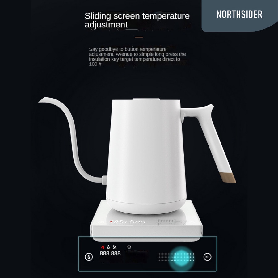 TIMEMORE MINI FISH ELECTRIC KETTLE 600ML - 1000W | TEKO KOPI ELEKTRIK