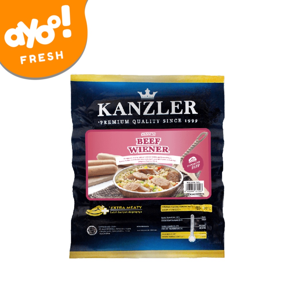 

Kanzler Sosis Beef Wiener 360 g Pack