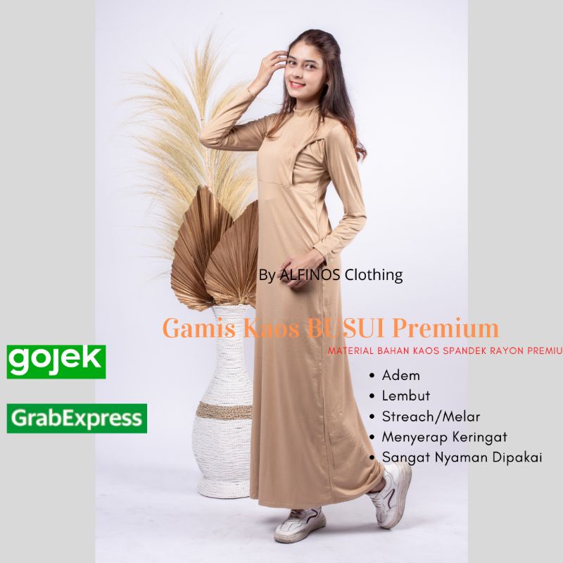 Dres Kaos Busui | Dress Busui Bukaan Kiri Kanan | Baju Busui Bukaan Kiri Kanan | Gamis Busui Bukaan Kanan Kiri