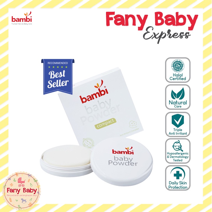 BAMBI BABY POWDER COMPACT WITH CASE 40 GRAM