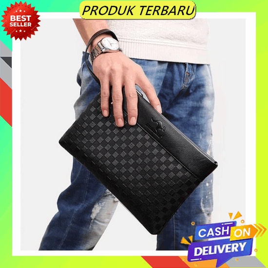 Clutch Coach Kulit Asli Import Clutch Bag Pria Kulit Handbag Coach W50 Business Clutch Model Brisban