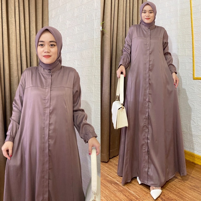 Gamis SHOFY, Bahan shakila premium. LD 110 PB 140