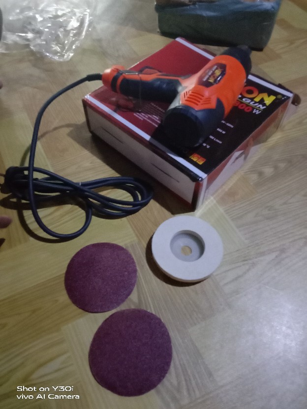 Hss Amplas Velcro Grit 60 Amplas Bulat Tempel Mesin Gerinda - Satuan