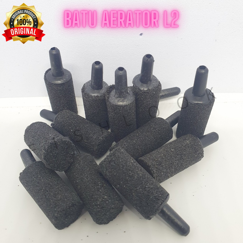 Batu aerator MULTI / batu gelembung udara / batu oksigen aquarium D1.5-L2