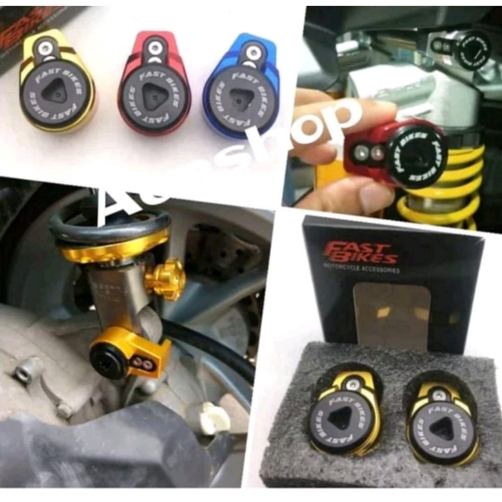 CAP BOLT GEMBOK SHOCK BRAEKER YAMAHA AEROX NMAX LEXI DLL