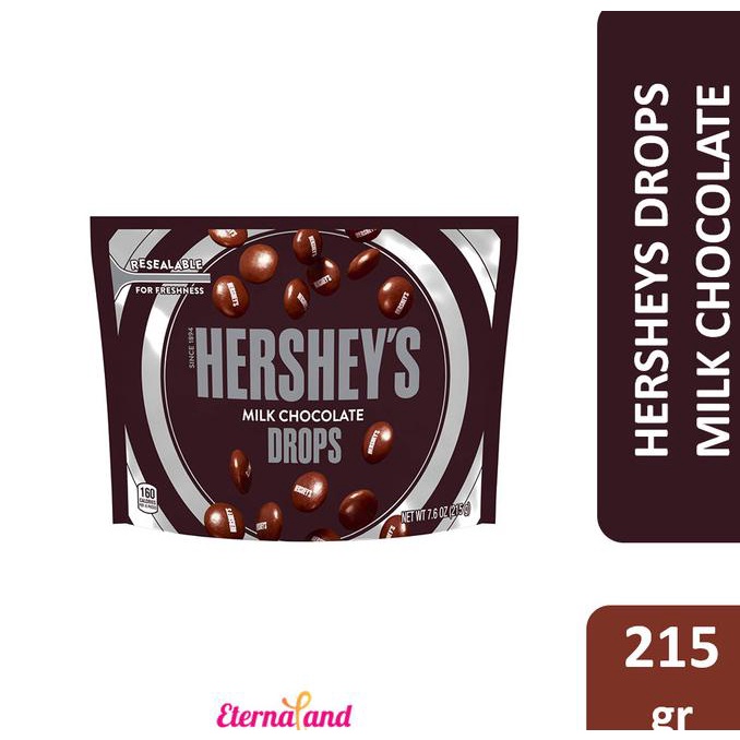 

Hershey Milk Chocolate Drops - Cokelat Susu Hershey