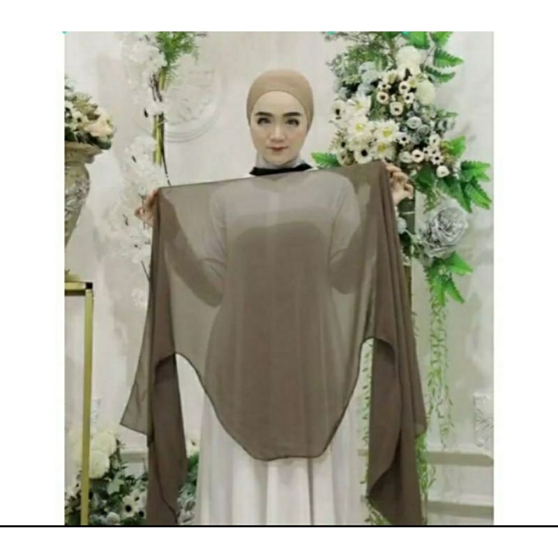 Jilbab Pashmina Curve Oval Malay Menutup Bahu Grosir Sleman Jogja