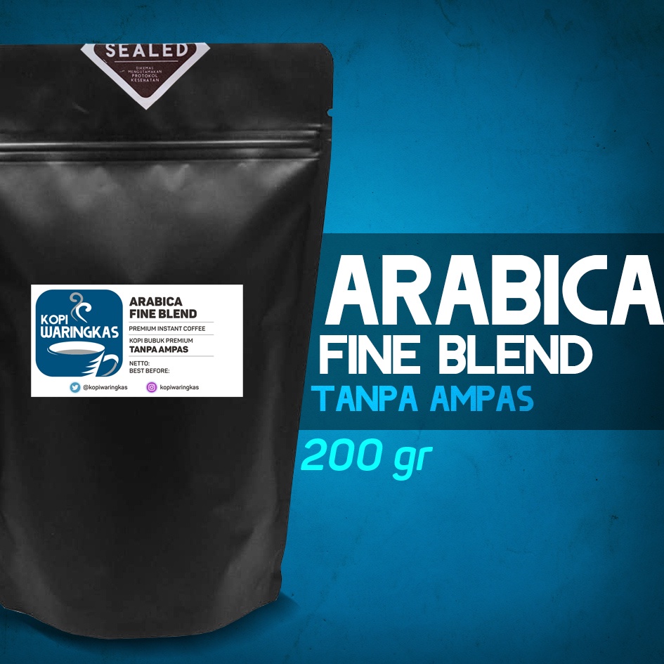 

Kopi Waringkas | ARABICA FINE BLEND 200 gr | Kopi Bubuk Premium Tanpa Ampas