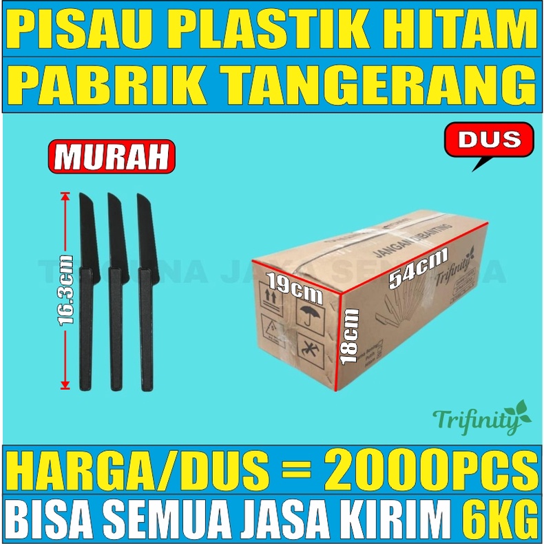 Pisau Plastik Hitam Pisau Kue Buah Pisau Makan Dus Semua Jasa Kirim