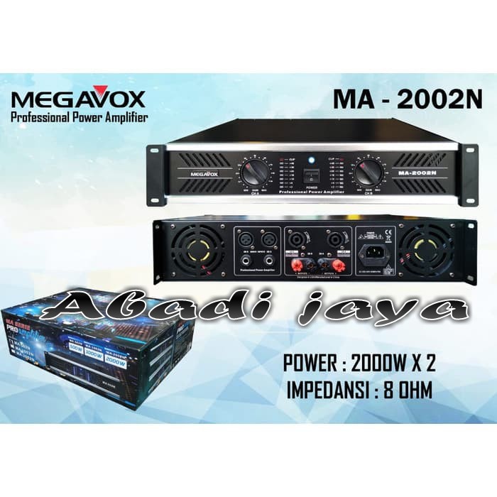 ampli MEGAVOX MA 2002N POWER AUDIO AMPLIFER megavox ma2002n