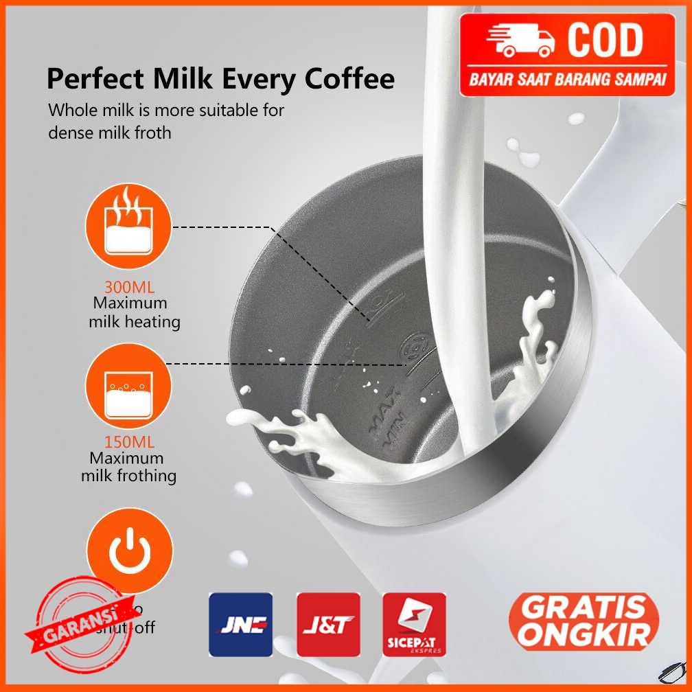 Biolomix Teko Pembuat Buih Susu Milk Frother Foam Maker