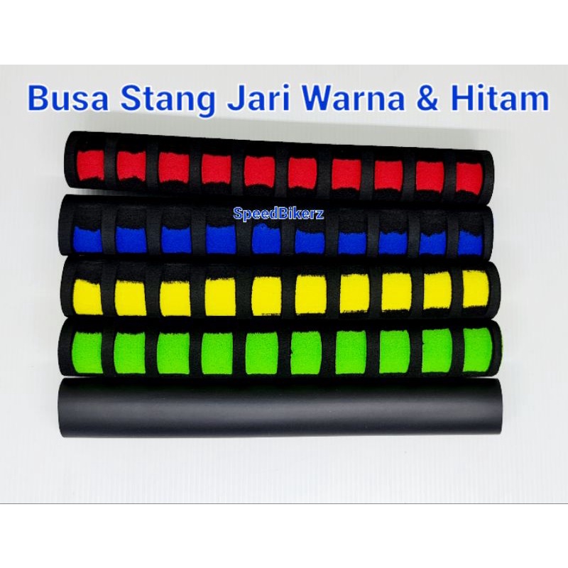 Busa Jari Warna &amp; Hitam Air / Busa Stang Busa Handfat Busa Grip motor dan sepeda dan bisa universal gym fitness