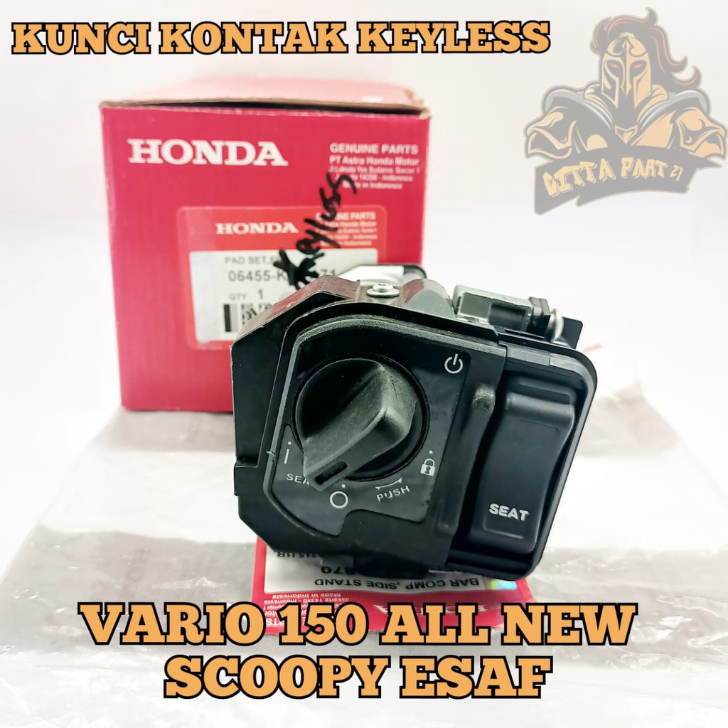 KUNCI  KONTAK KEYLESS HONDA AHM VARIO 150 NEW KUALITAS ASLI ORIGINAL HONDA AHM PRESISI PAS DAN DIJAMIN BERFUNGSI DENGAN BAIK VARIO 150 ALL NEW SCOOPY ESAF