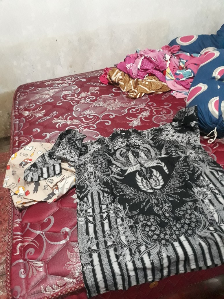 (termurah - Ori & Real Pic!  Warna) Batik Couple Andhini Kebaya Couple Brukat Anabel - Bs073