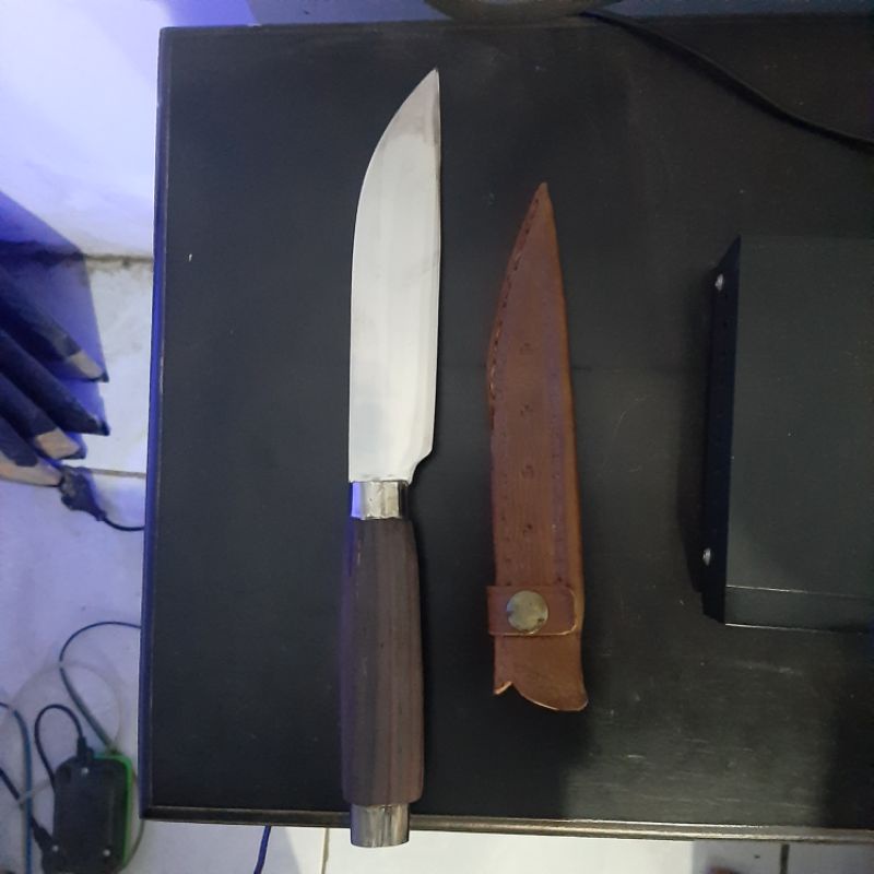 Pisau Baja Putih Baja HSS | Anti karat Super Tajam | Gagang sonokeling