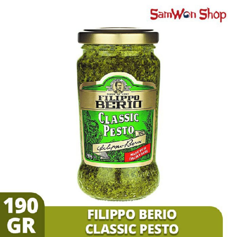 

FILIPPO BERIO PESTO CLASSIC - PESTO HIJAU WITH ITALIAN BASIL 190gr