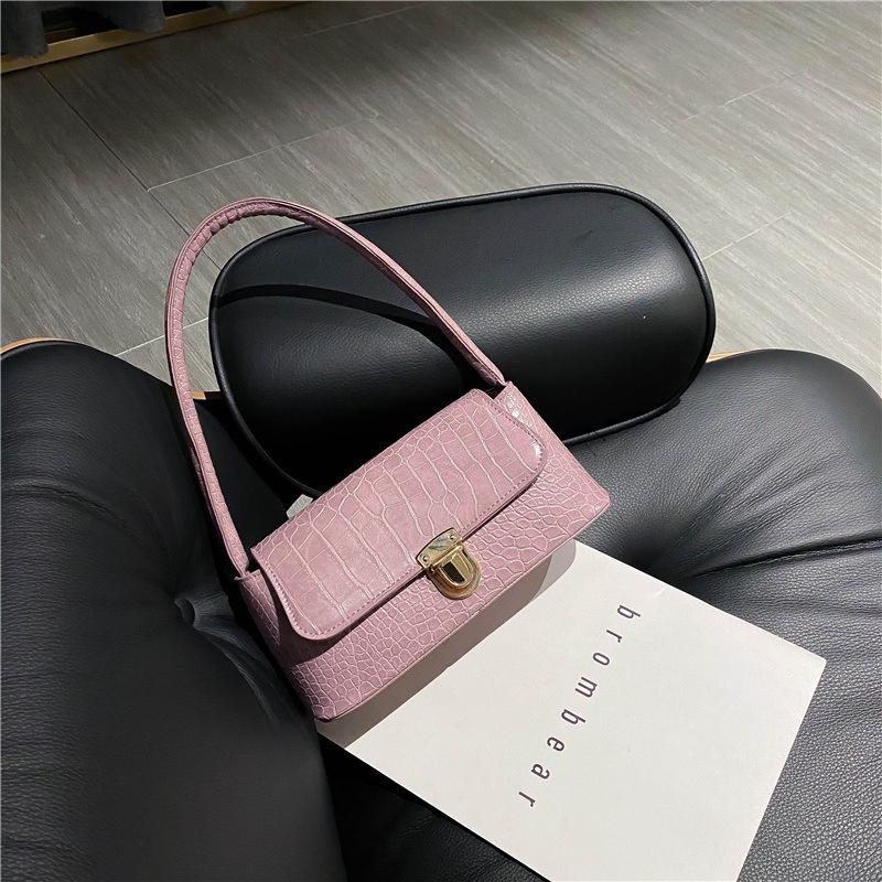 tas wanita Tas 2022 Net merah fashion baru trendi versi Korea mode batu pola tas bahu portabel tas k