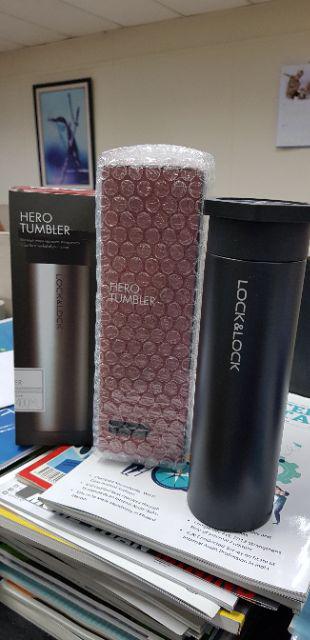 Lock&lock Locknlock Hero Tumbler 350ml / 400ml Black Silver