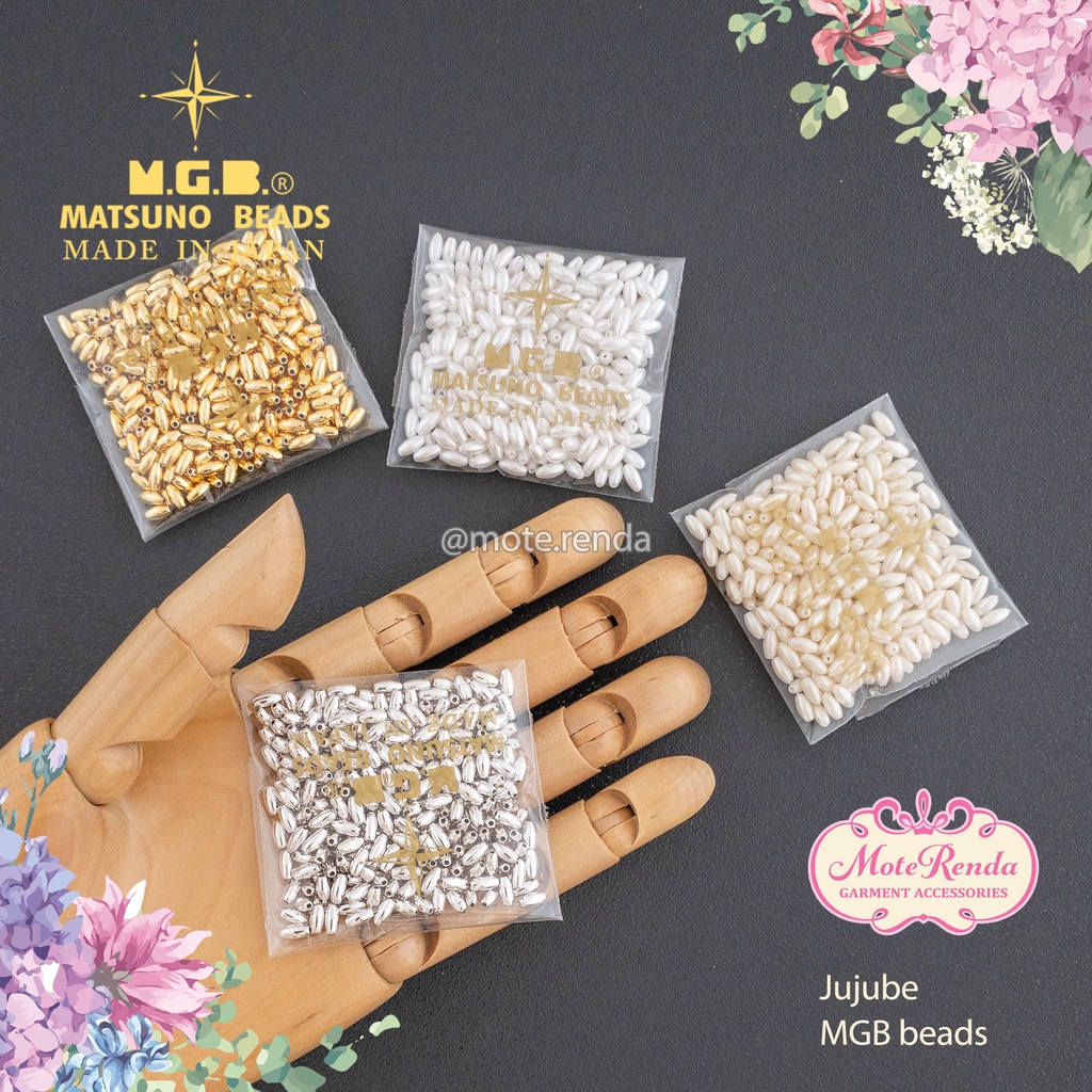 MUTIARA JEPANG MGB, bentuk jujube (beras) kode 4ESO