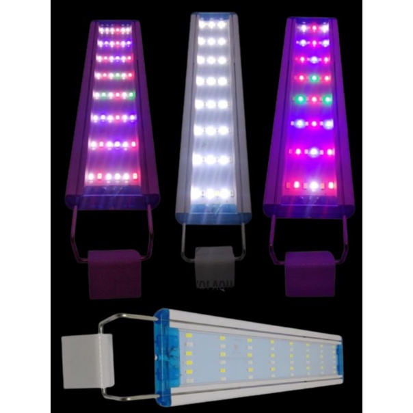 Lampu Gantung Aquarium 30-40 cm HIKARI PA 400 3X LED 3Mode Warna