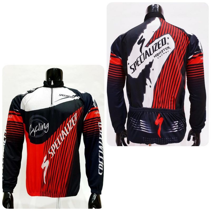 JERSEY SEPEDA/GOWES SPECIALIZED MERAH HITAM PUTIH