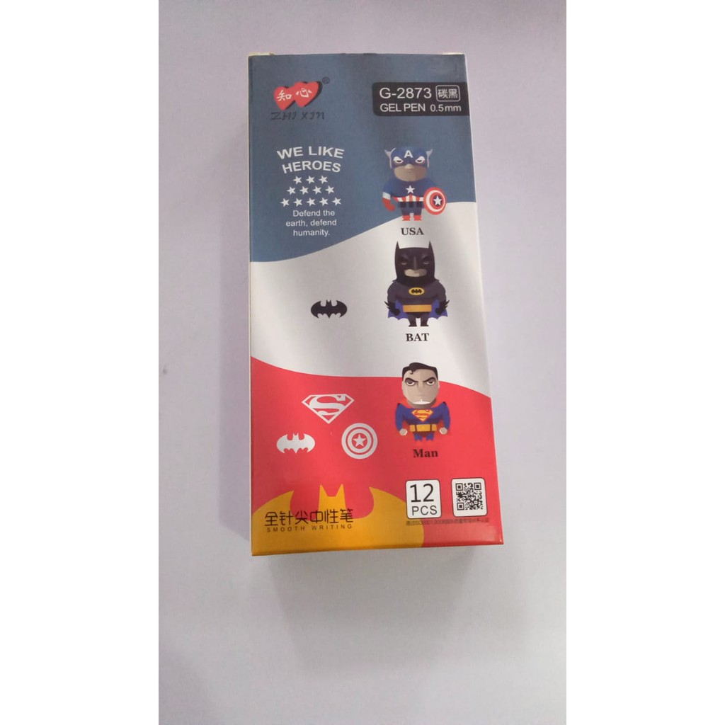 

Ballpoint Gel Pen Lovein 0.5mm G-2873 1 Lusin isi 12 pcs / Warna Gel Hitam G- 2873 1 Lusin