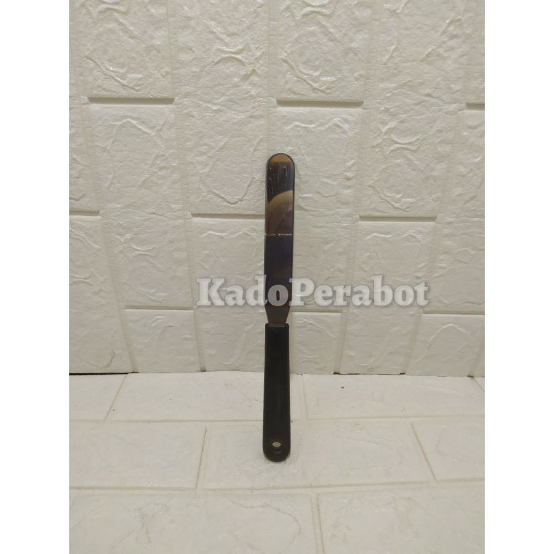 pisau mentega gagang hitam 27cm- pisau oles butter cream