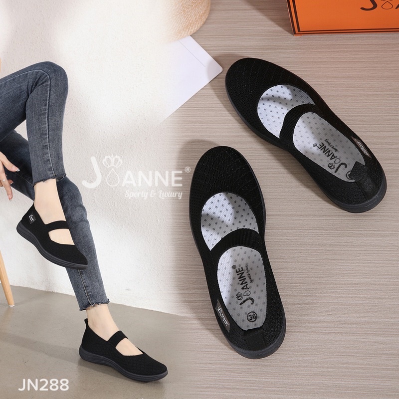 RESTOCK!! [ORIGINAL] JOANNE FlyKnit Flat Shoes Sepatu Wanita #JN288