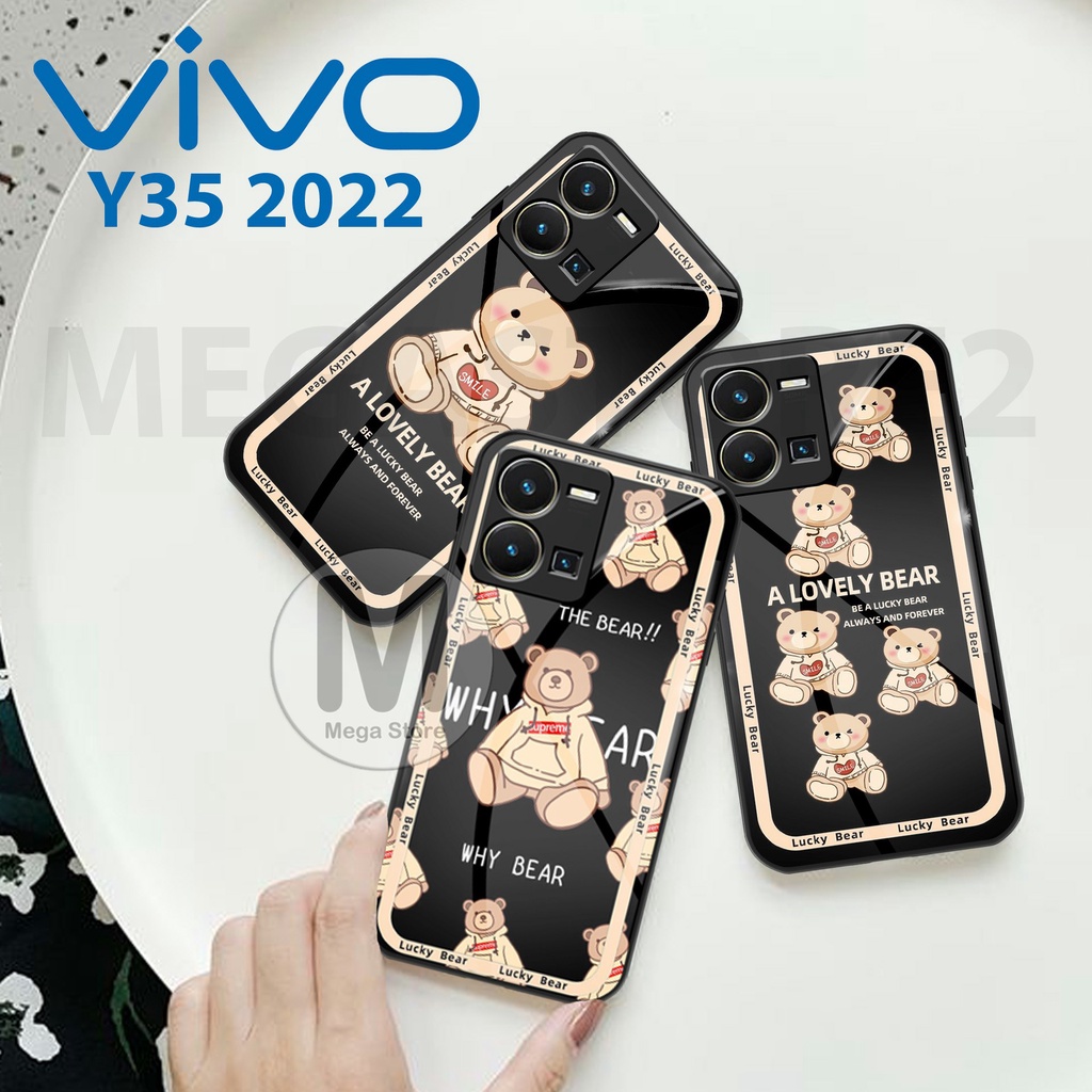VIVO Y35 2022 [ MG-197 ] Softcase Kaca VIVO Y35 2022 Case Hp VIVO Y35 2022 Casing Hp VIVO Y35 2022 S