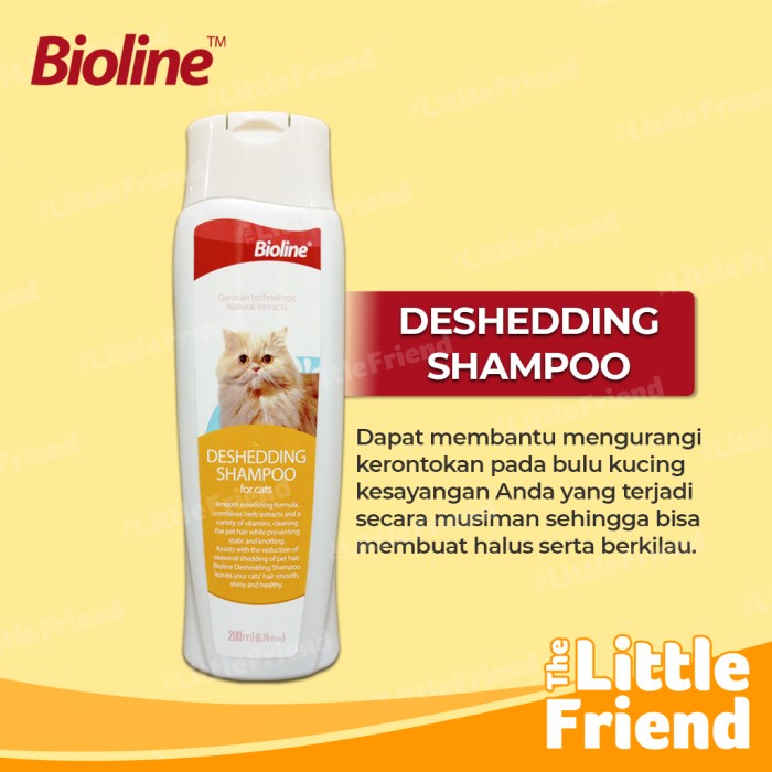 Shampoo Kucing Anti Rontok DESHEDDING SHAMPOO BIOLONE 200ml