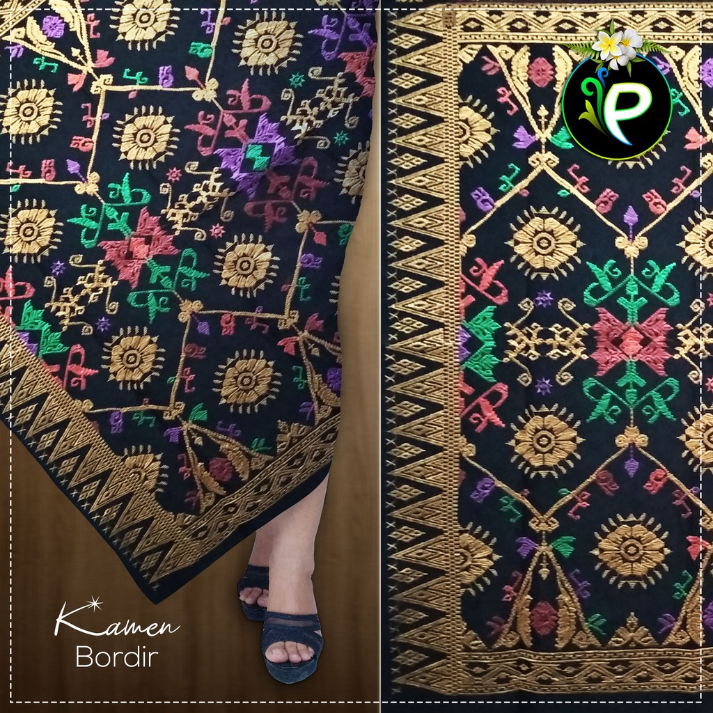 Kain Kamen Rok Pakaian Lilit Songket Saput Udeng Bordir Adat Bali Bawahan Kebaya Wanita Pria Murah