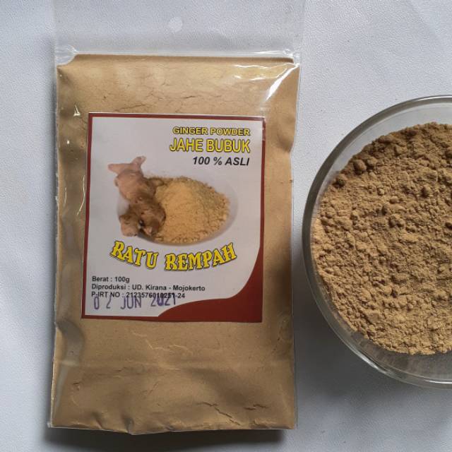 

Jahe bubuk ginger ratu rempah not lengkuas kunyit kunyir
