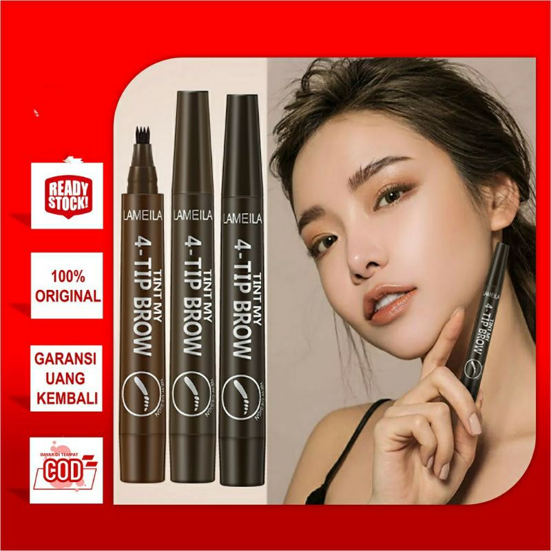 Lameila Eyebrow Waterproof Natural Eyebrow Pen Four claw Eye Brow Tint Fork Tip Long Lasting$ 784