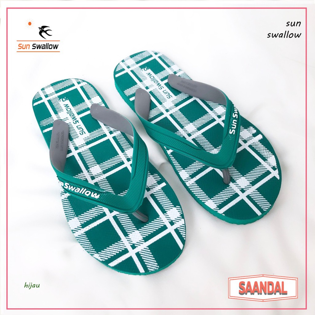 Sandal Jepit Pria Sun Swallow London Karet Ukuran Besar (BISA SATUAN COD)