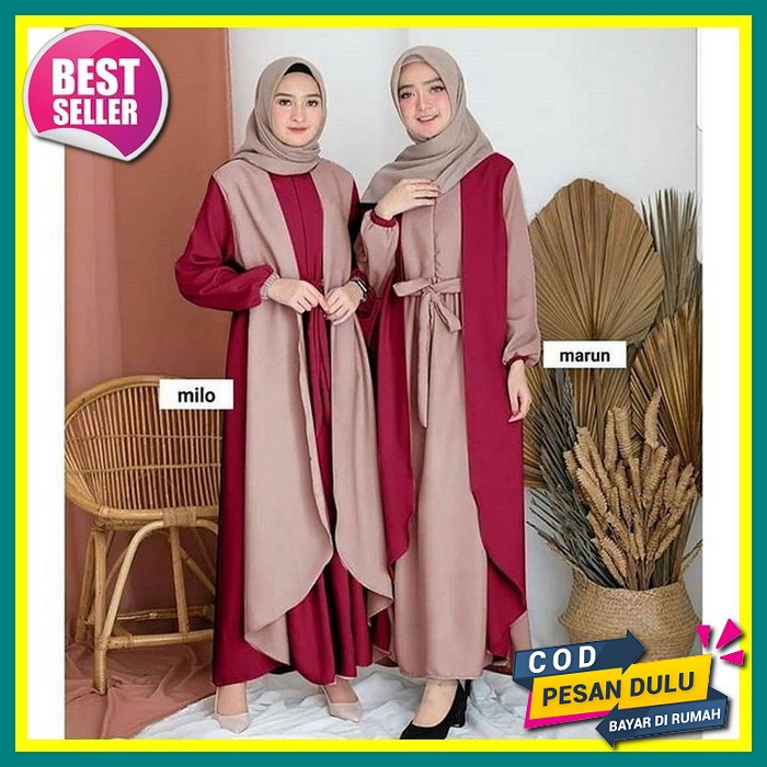 Baju Wanita Gamis Lebaran Remaja Terbaru 2022 / Ir Fashion / Terlaris / Termuarah / Cod Bayar Ditemp