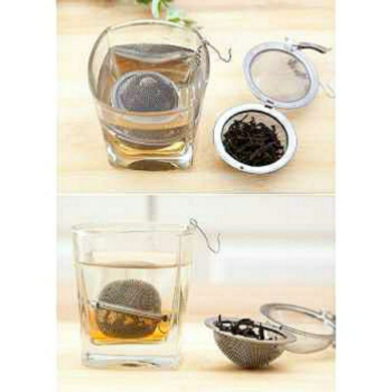 Alat Saringan Teh Tea Filter Stainless Anti Karat Multifungsi