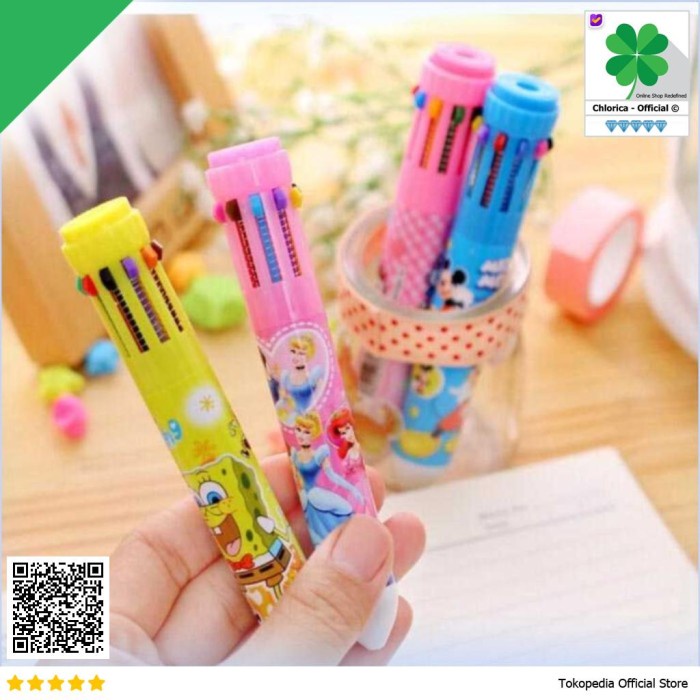 

Terbatas Pena Ballpoint Multi Warna 10 In 1 Gilaa!!!
