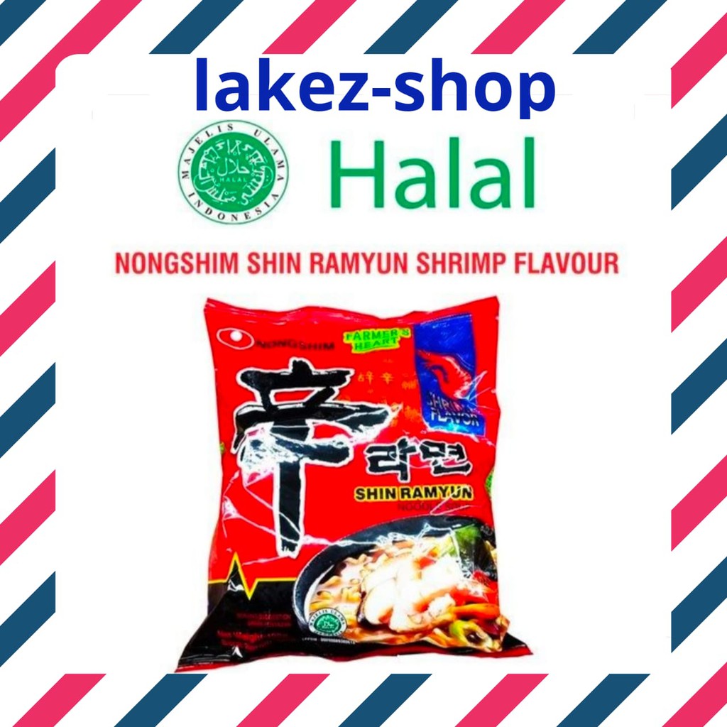 

Korean Instant Noodle Nongshim Shin Ramyun Udang / Ramen Rasa Udang