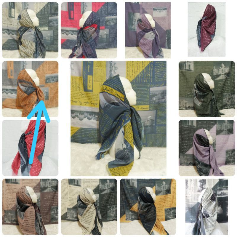 voal koran arab termurah kerudung segiempat