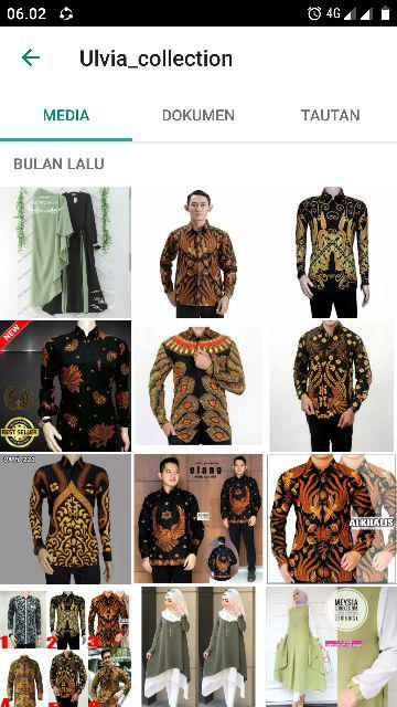 Kemeja Batik Motif Kubis Hitam Baju Seragam Kantor Alkhalis
