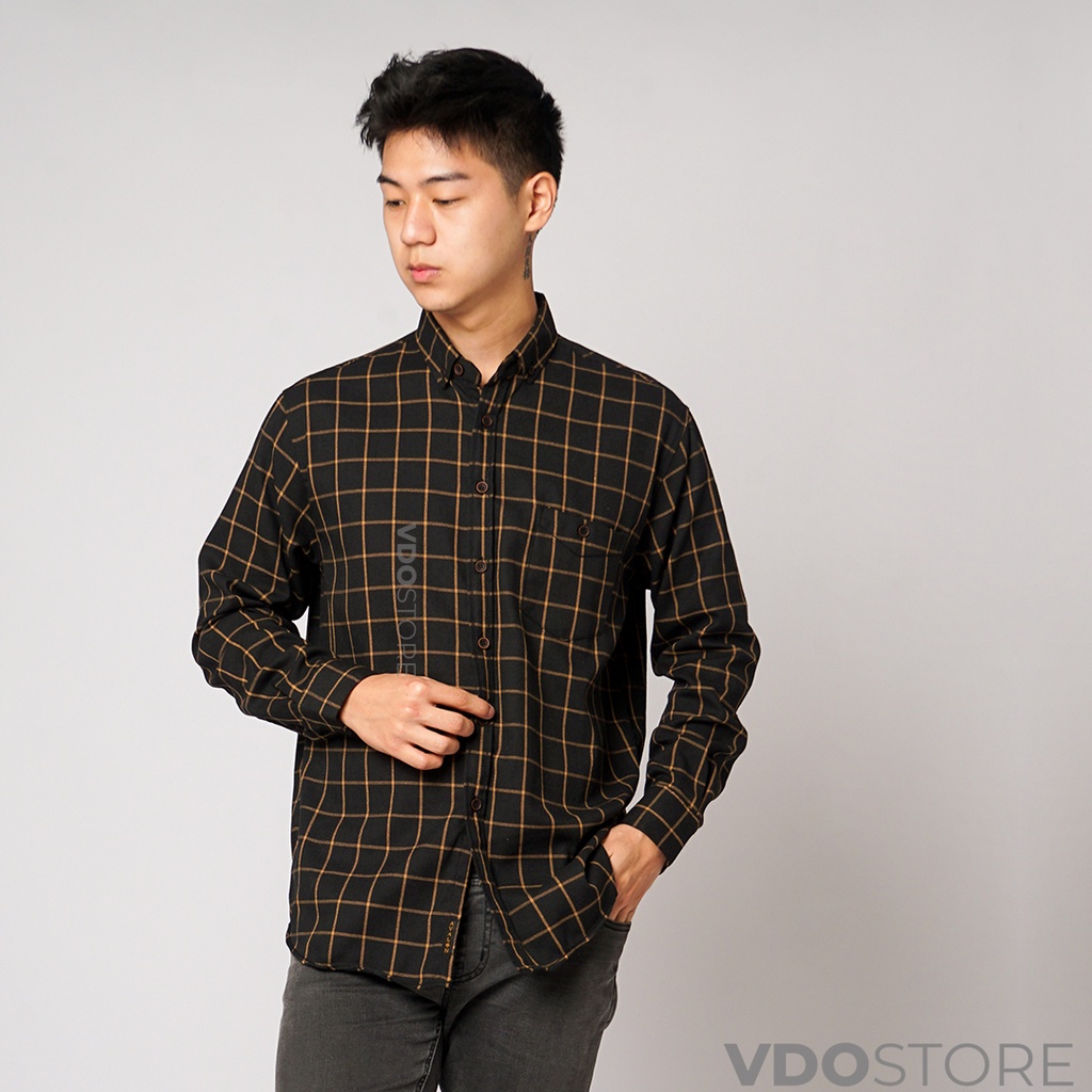 KEMEJA FLANEL PRIA 11 BLACK TIGER - M L XL - KEMEJA LENGAN PANJANG VDOSTORE DEWASA BAJU FLANNEL TANGAN PANJANG HITAM NAVY ABU MOTIF KEMEJA COWOK MURAH DEWASA SANTAI TEBAL KUALITAS IMPORT BAJU CATUR PANEL FANEL